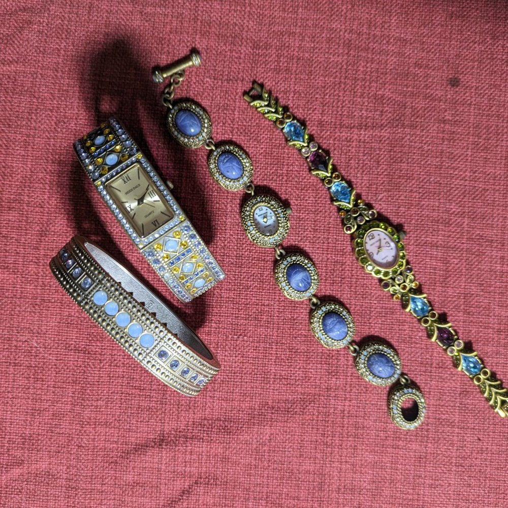 3 Heidi Daus Rhinestone Watches
